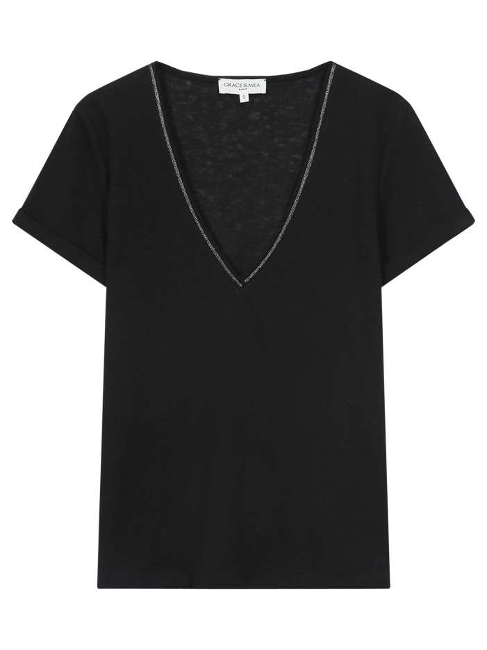 T-shirt en coton mélangé...