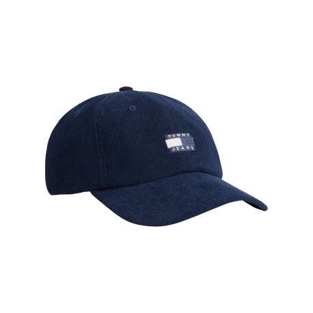 Casquette en coton biologique marine unie avec une fermeture strapback