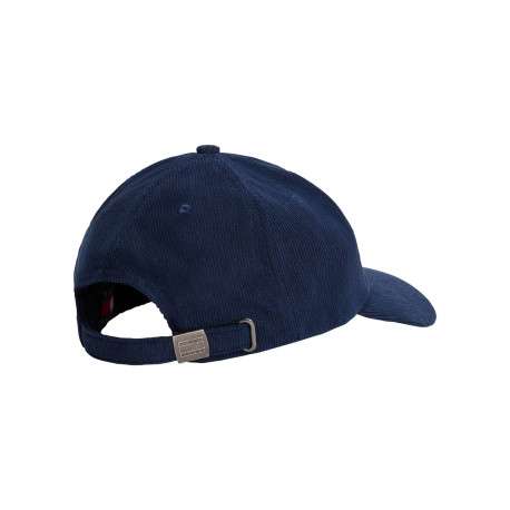 Casquette en coton biologique marine unie avec une fermeture strapback - Image 2