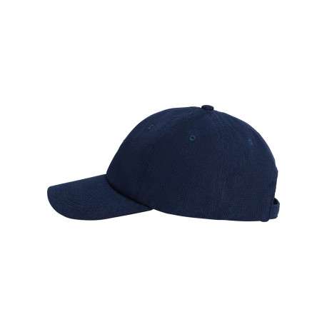 Casquette en coton biologique marine unie avec une fermeture strapback - Image 3