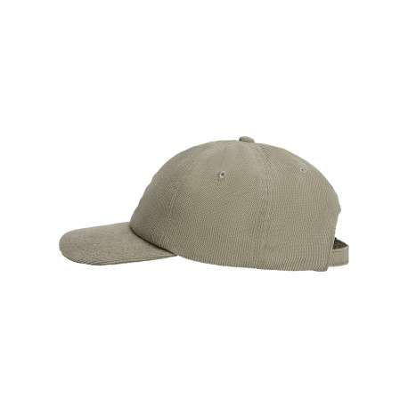 Casquette verte unie avec une fermeture strapback et un bouton supérieur - Image 2