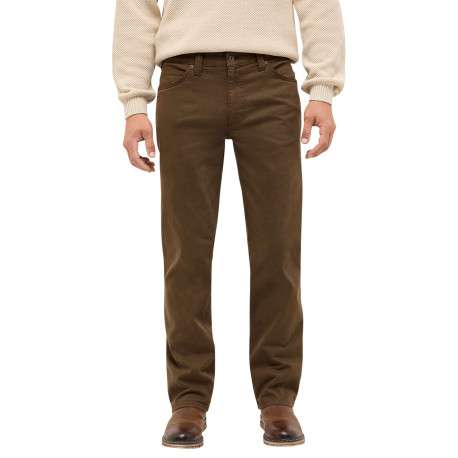 Jean Tramper Straight en coton marron uni avec une coupe droite - Image 4