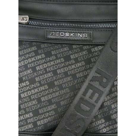 Sacoche noire avec des logos imprimés et une fermeture zippée - Image 4