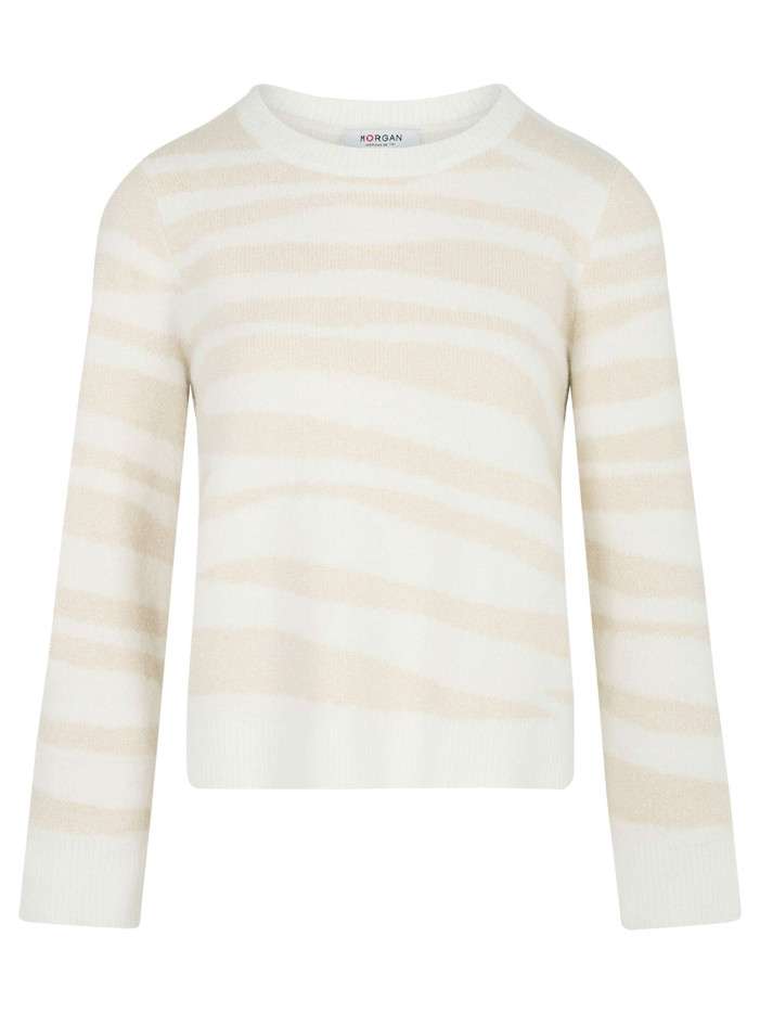 Pull écru orné d'un motif...