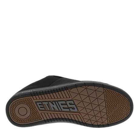 Baskets skate noires à talon plat à lacets tressés avec une languette épaisse - Image 5