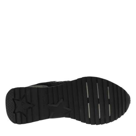 Baskets running noires à talon plat avec un patch de la marque sur la languette - Image 5