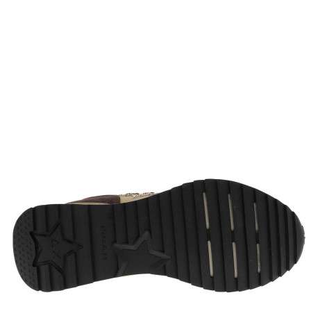 Baskets running taupe à talon plat avec un patch de la marque sur la languette - Image 5