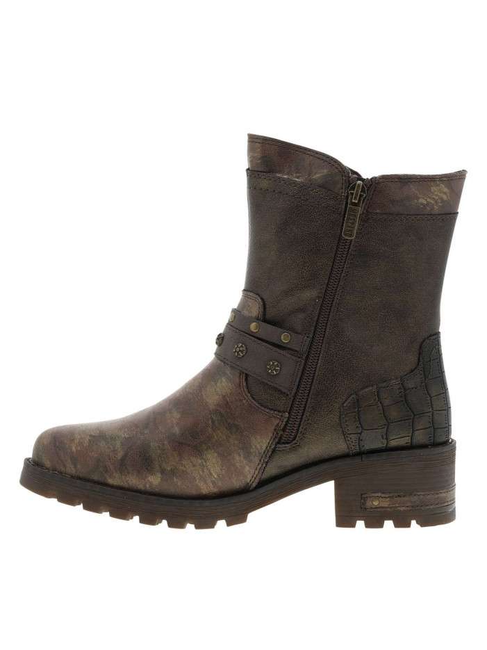 Boots bronze à talon...