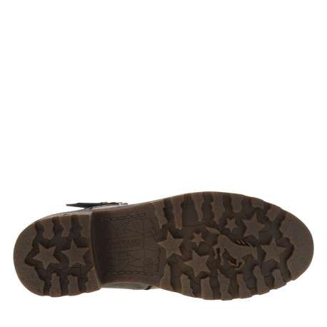 Boots bronze à talon décroché moyen avec des motifs floraux sur l'empeigne - Image 5