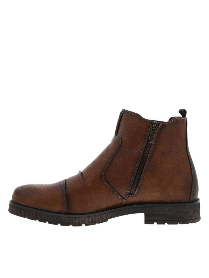 Boots brunes à talon...