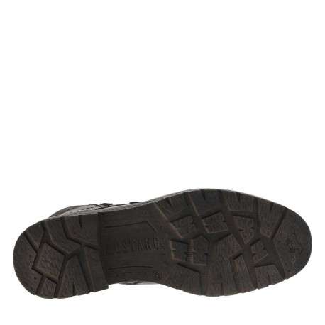 Bottines noires avec une doublure en maille sherpa et un zip latéral - Image 5