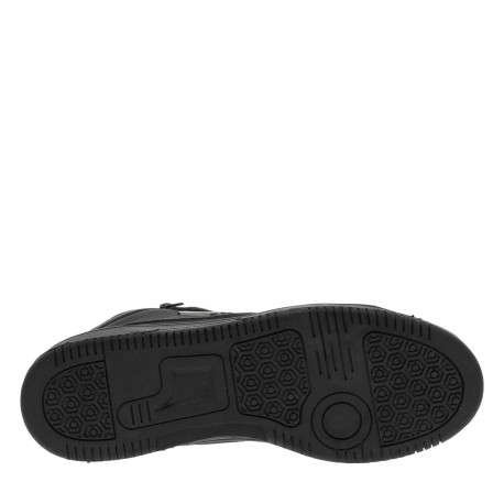 Baskets noires à talon plat avec des lacets et un zip latéral - Image 5