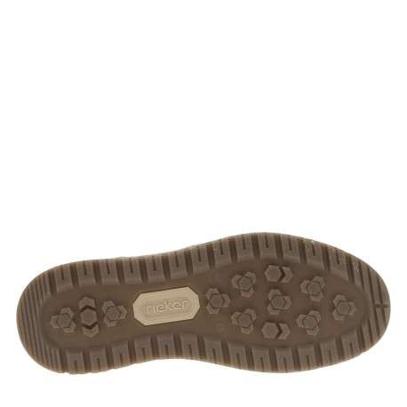 Baskets en cuir kaki à talon plat avec des lacets et un zip latéral - Image 5