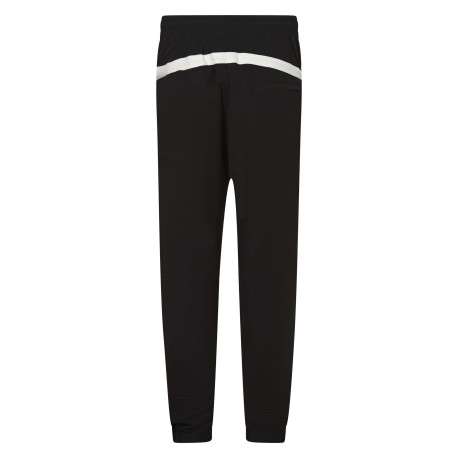 Pantalon jogging noir bicolore avec une taille élastiquée et une coupe slim - Image 2
