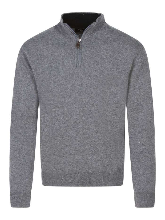 Pull laine cachemire gris...