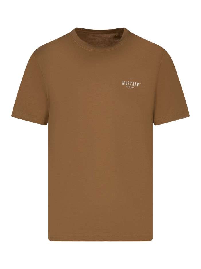 T-shirt en coton camel uni...