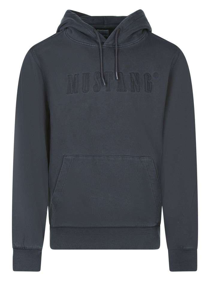 Sweat en coton noir uni...