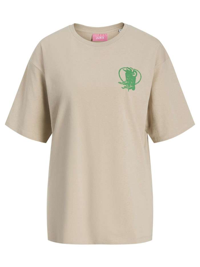 T-shirt en coton beige...