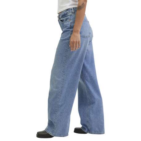 Jean Tokyo en coton bleu pourvu d'une coupe ample et du patch de la marque - Image 4