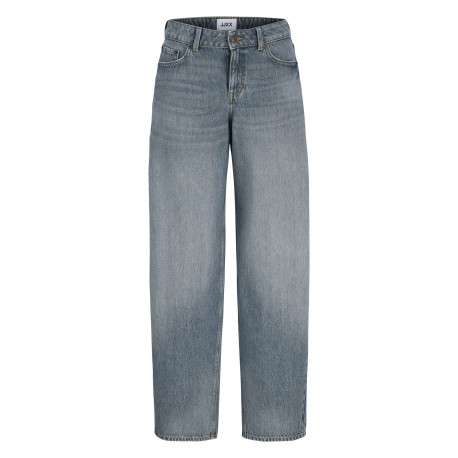 Jean Fuji Barrel en coton biologique bleu pourvu d'une coupe large