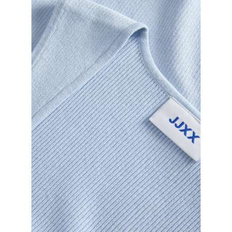 Débardeur bleu uni pourvu d'une coupe ajustée et d'un col carré - Image 11