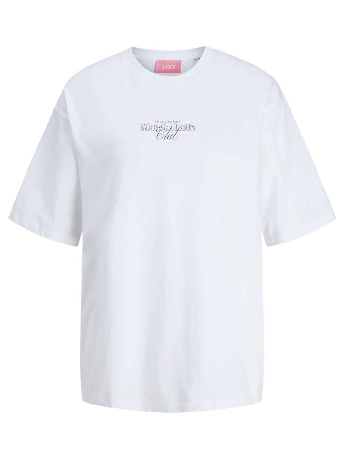 T-shirt en coton blanc à...