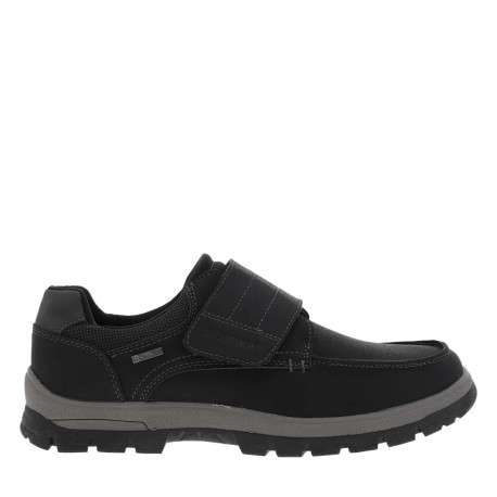 Baskets noires avec un talon plat et une bande auto-agrippante - Image 2
