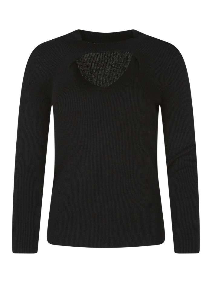 Pull noir uni avec une...
