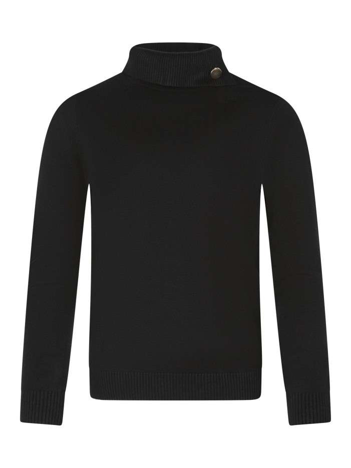 Pull noir uni avec une...