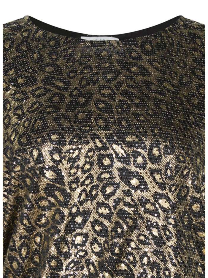 Pull léopard pailleté avec...