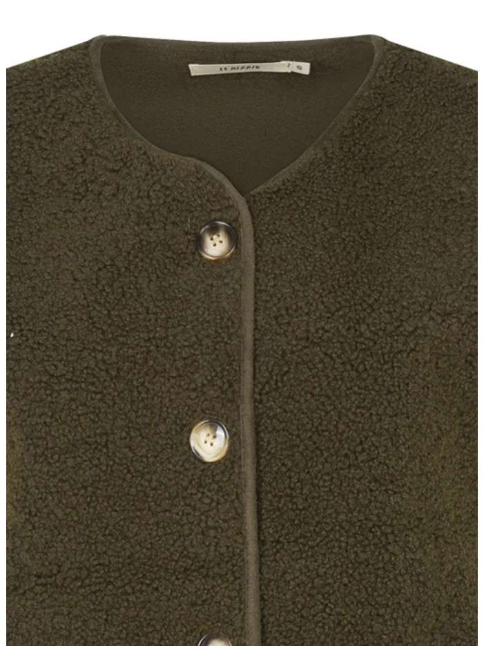 Gilet Court Ou Veste Femme Lilith En Coton Kaki - Taille M - Excellent état Neuf Sans étiquettes - Professionnel