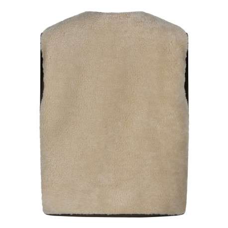 Gilet kaki uni avec une coupe ajustée et une fermeture boutonnée - Image 2
