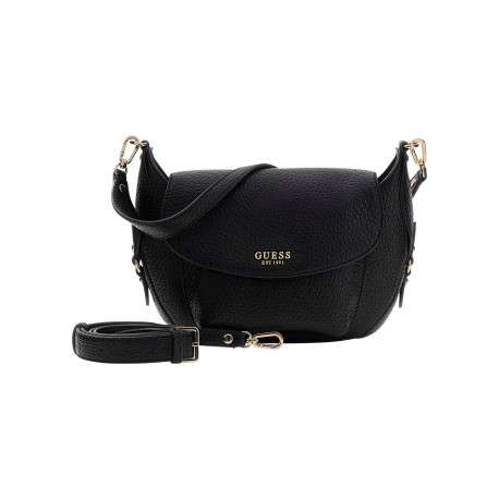 Sac à main porté épaule noir uni pourvu de deux anses amovibles