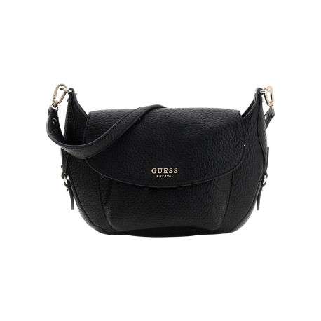 Sac à main porté épaule noir uni pourvu de deux anses amovibles - Image 5