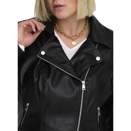 Veste perfecto noir pourvue d'une coupe ajustée et d'un col à revers - Image 4