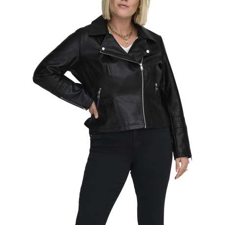 Veste perfecto noir pourvue d'une coupe ajustée et d'un col à revers - Image 5