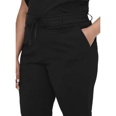 Pantalon jogging noir coupe slim pourvu d'un cordon de serrage - Image 4