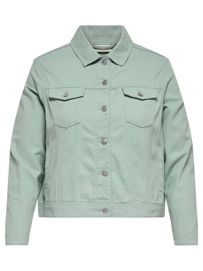Veste en coton vert d'eau...