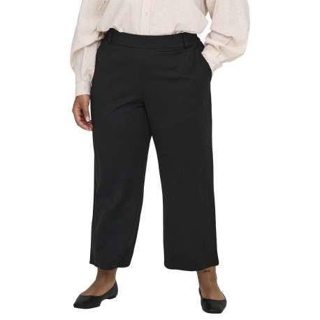 Pantalon noir coupe bootcut pourvu de passants pour la ceinture - Image 2