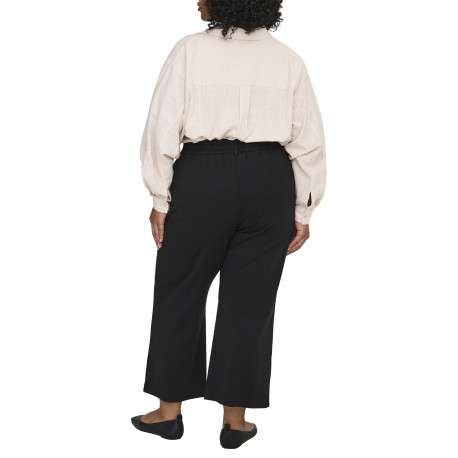 Pantalon noir coupe bootcut pourvu de passants pour la ceinture - Image 3