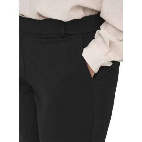 Pantalon noir coupe bootcut pourvu de passants pour la ceinture - Image 4