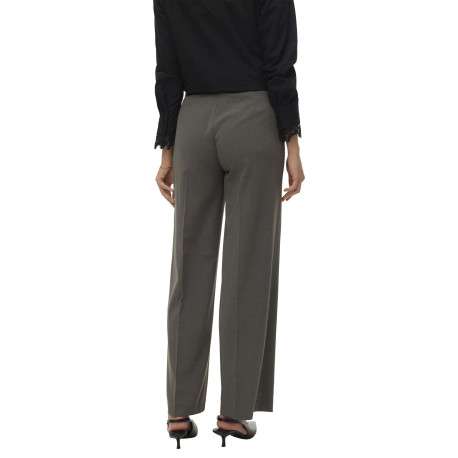 Pantalon chino gris pourvu d'une coupe ample et d'une fermeture zippée - Image 2