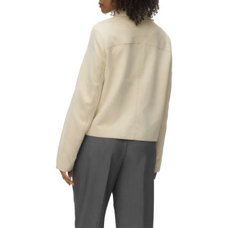 Veste écrue pourvu d'un col à revers et d'une fermeture boutonnée - Image 2