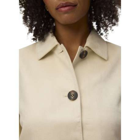 Veste écrue pourvu d'un col à revers et d'une fermeture boutonnée - Image 3