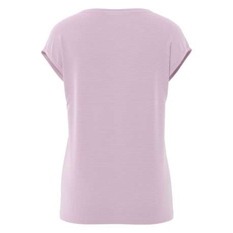 T-shirt parme uni avec une coupe droite et des manches courtes - Image 2