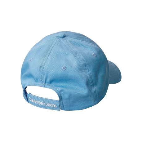 Casquette en coton biologique lavande uni avec fermeture strapback - Image 2