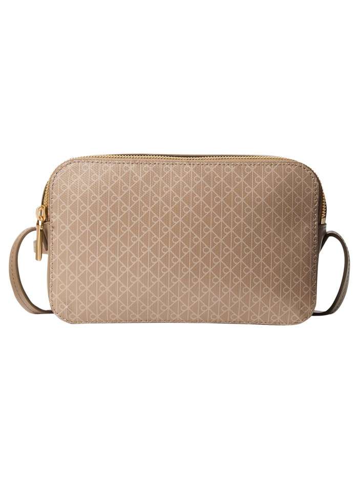Sac taupe avec des motifs...