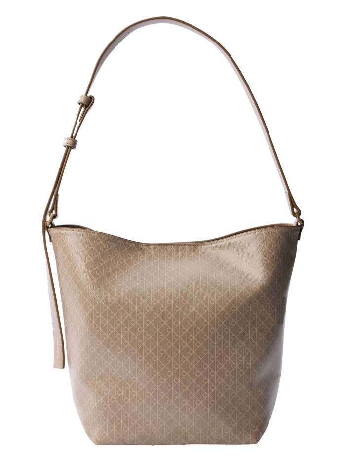 Sac porté épaule taupe muni...