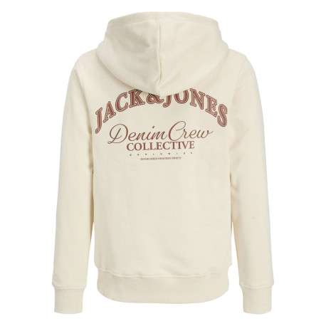 Sweat en coton écru à coupe droite orné d'un imprimé de la marque - Image 2