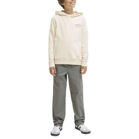 Sweat en coton écru à coupe droite orné d'un imprimé de la marque - Image 6